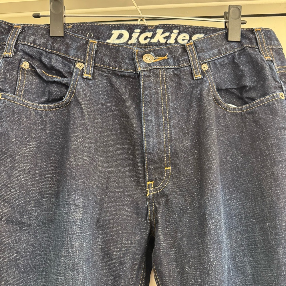 Dickies Men's Dark Blue Relaxed Jeans 34x32
